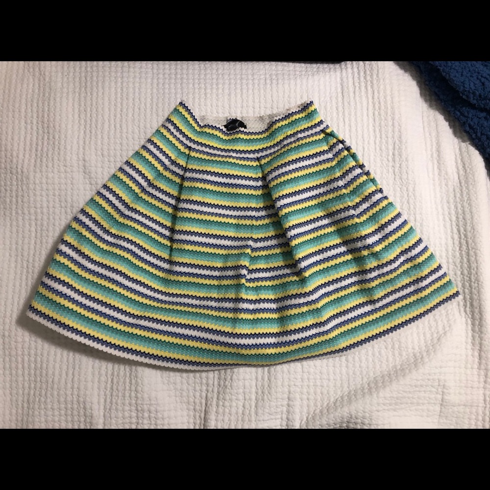 Poner Swank Structured Stripe Skirt Size Medium. - image 4